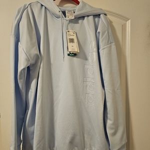 Adidas baby blue sweatshirt XL hoodie